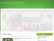 Tablet Screenshot of greenbriaratthealtamont.com